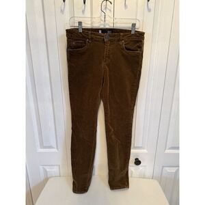 Kut From The Kloth Diana Fab Ab Skinny Whiskey Brown Corduroy Pants Size 8